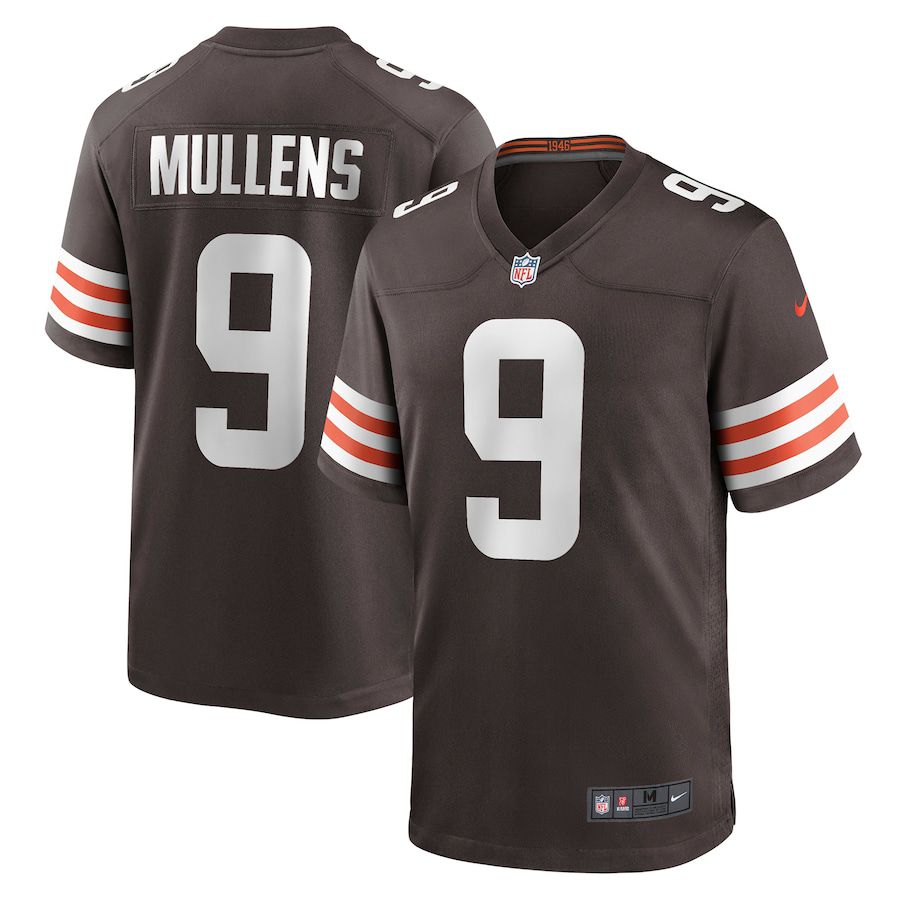 Men Cleveland Browns 9 Nick Mullens Nike Brown Game NFL Jersey